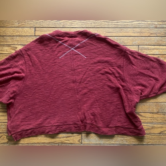 We the free recycled cotton oversized cropped sweater. - Picture 2 of 5